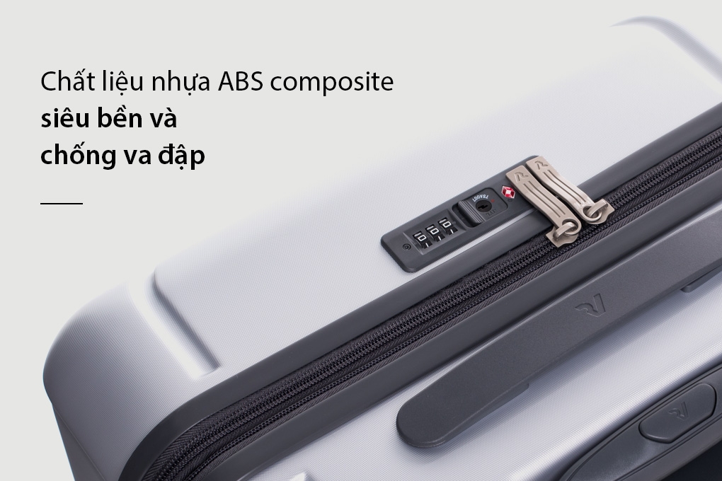 Vali Roncato Link size M (26 inch) - Silver nhựa ABS siêu bền chống va đập
