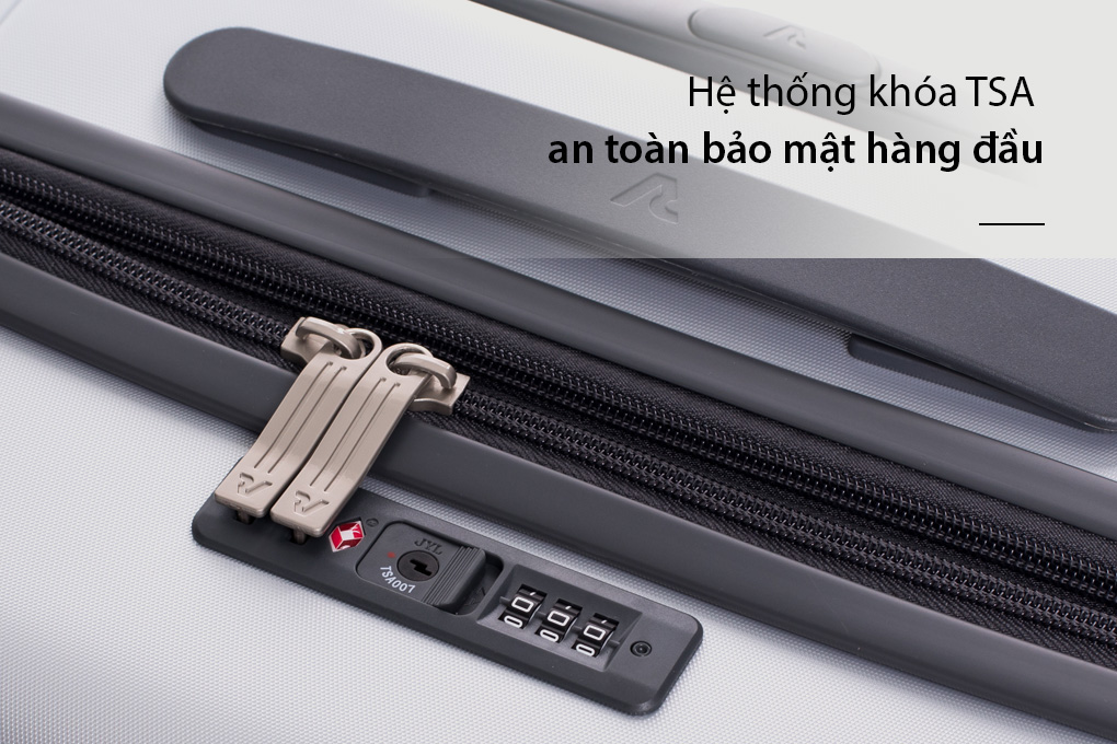 Vali Roncato Link size L (30 inch) - Silver khóa bảo mật an toàn