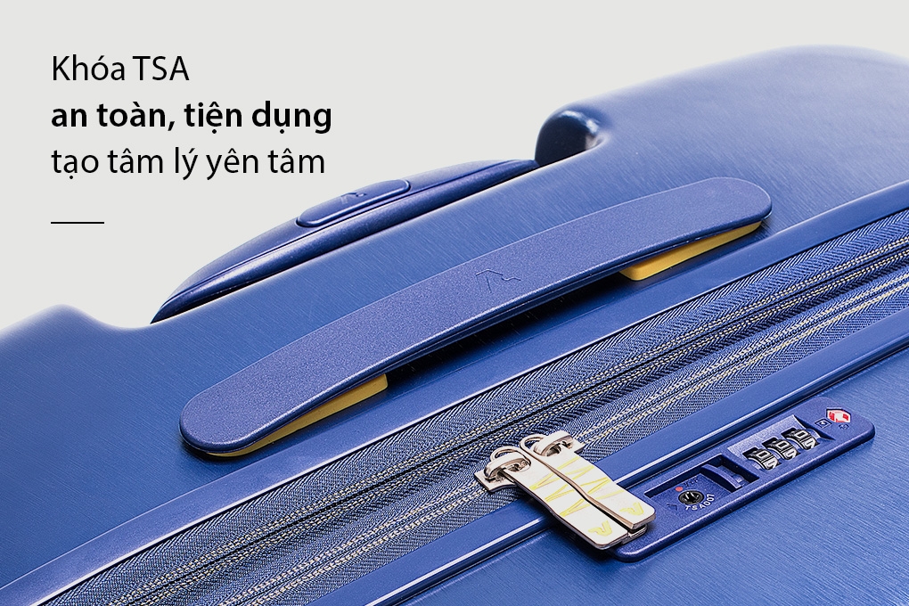 Vali Roncato Stellar size M (26 inch) - Blu Notte khóa TSA an toàn