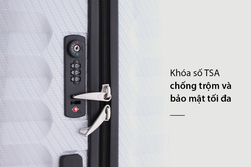 Vali Roncato Zip Premium Carbon 7 tấc (30 inch) - Silver khóa số TSA