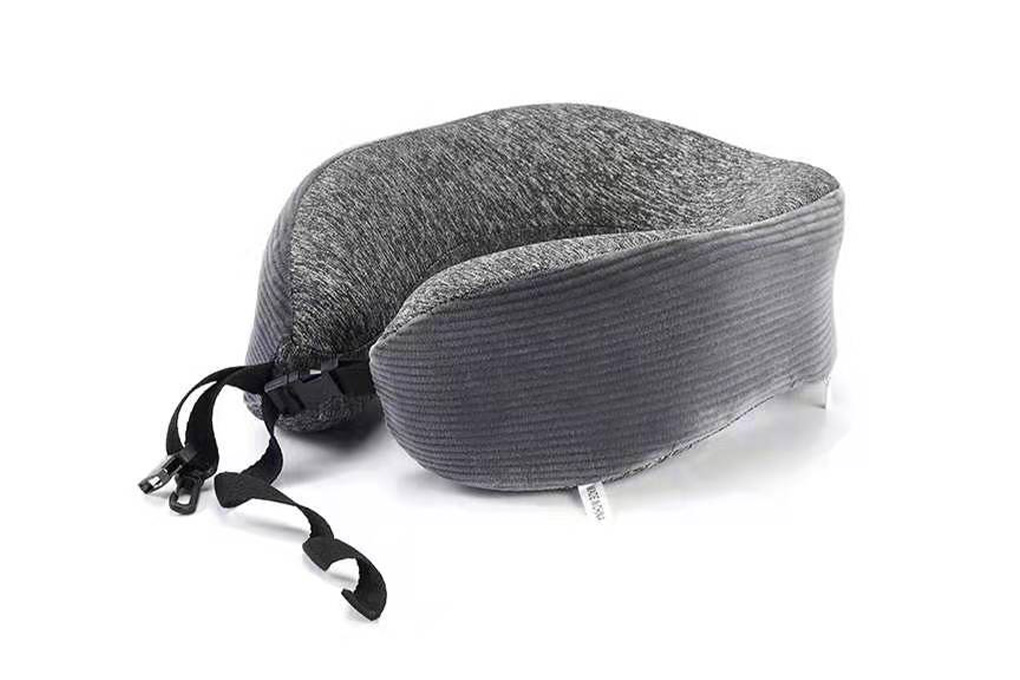 Gối kê cổ Memory Foam KOS - Gray kiểu dáng 
