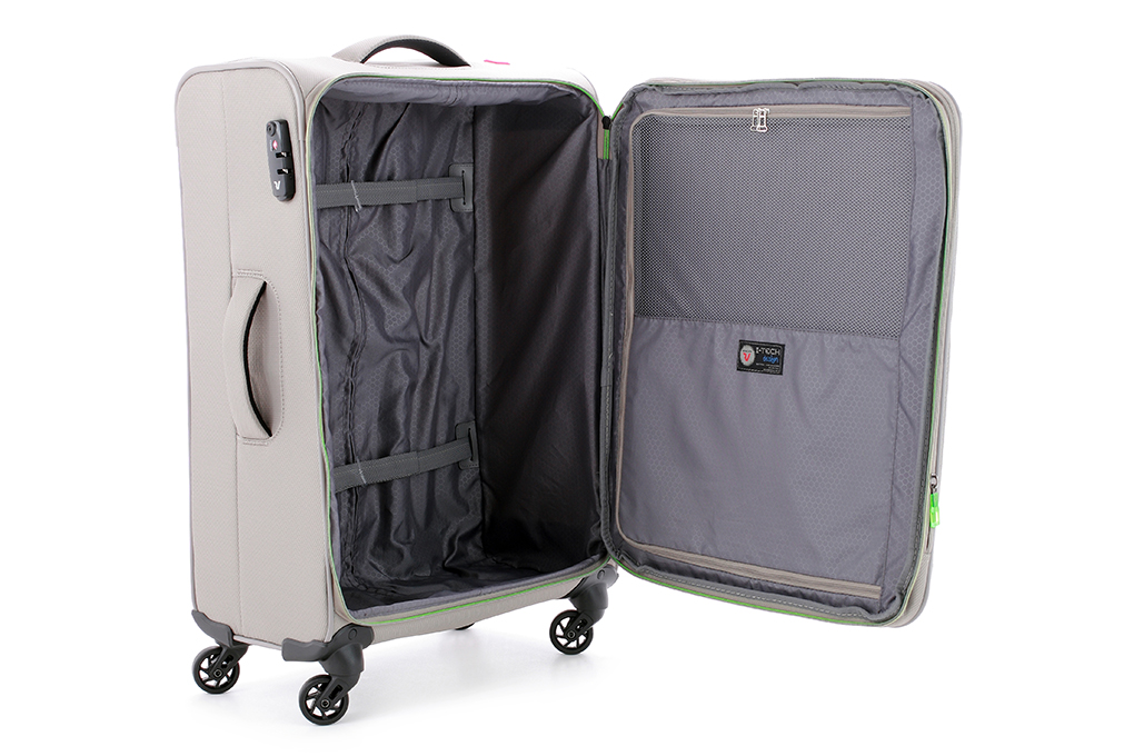 Vali Roncato Ironik size M (26 inch) - Grey nội thất