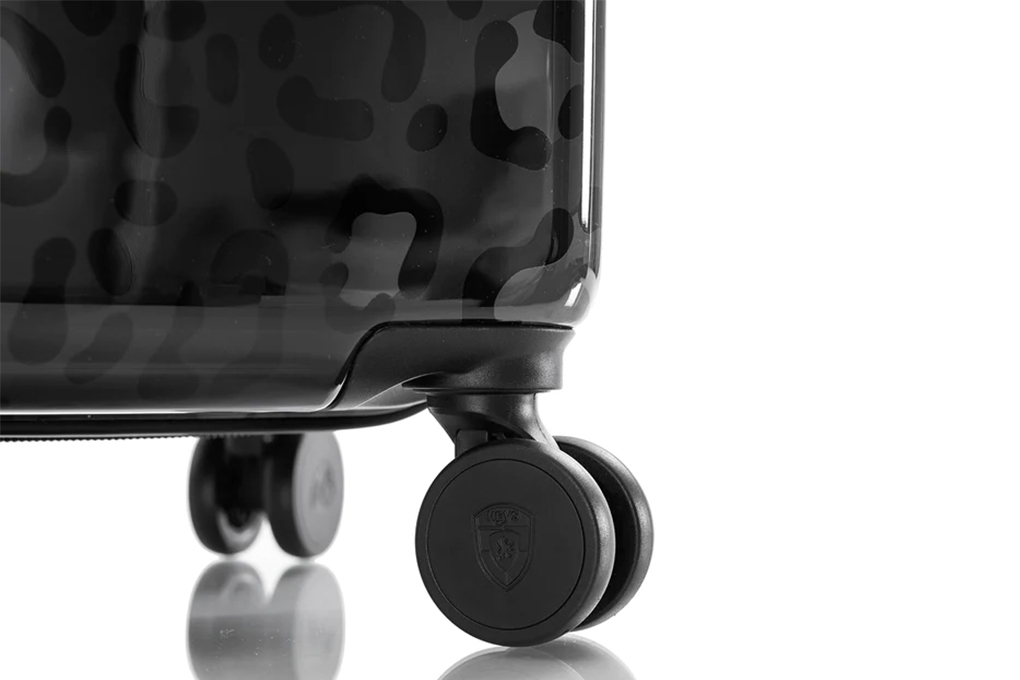 Vali Heys Leopard Fashion Spinner Size M (26 inch) - Black bánh xe