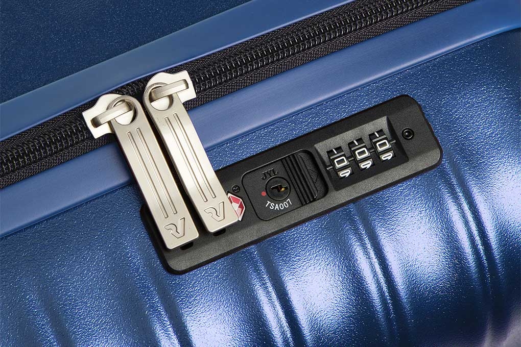 Vali Roncato Wave size S (20 inch) - Blue khóa số TSA