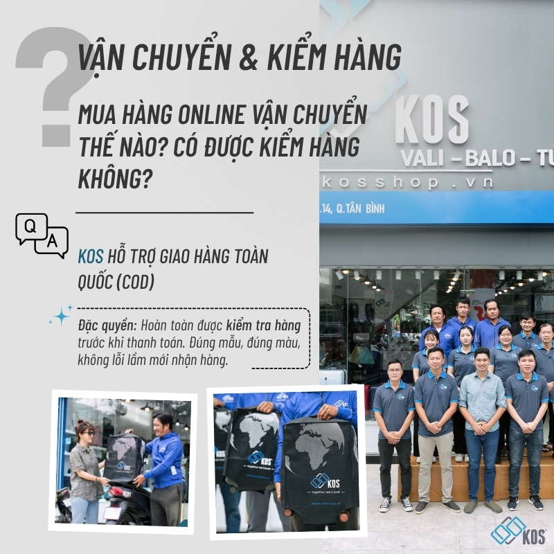 Mua vai online vận chuyển có được kiểm tra không