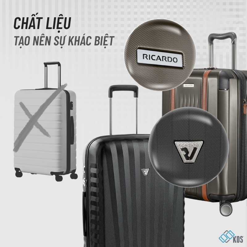 Vali kéo tại KOS với sự vượt trội bởi chất liệu cao cấp
