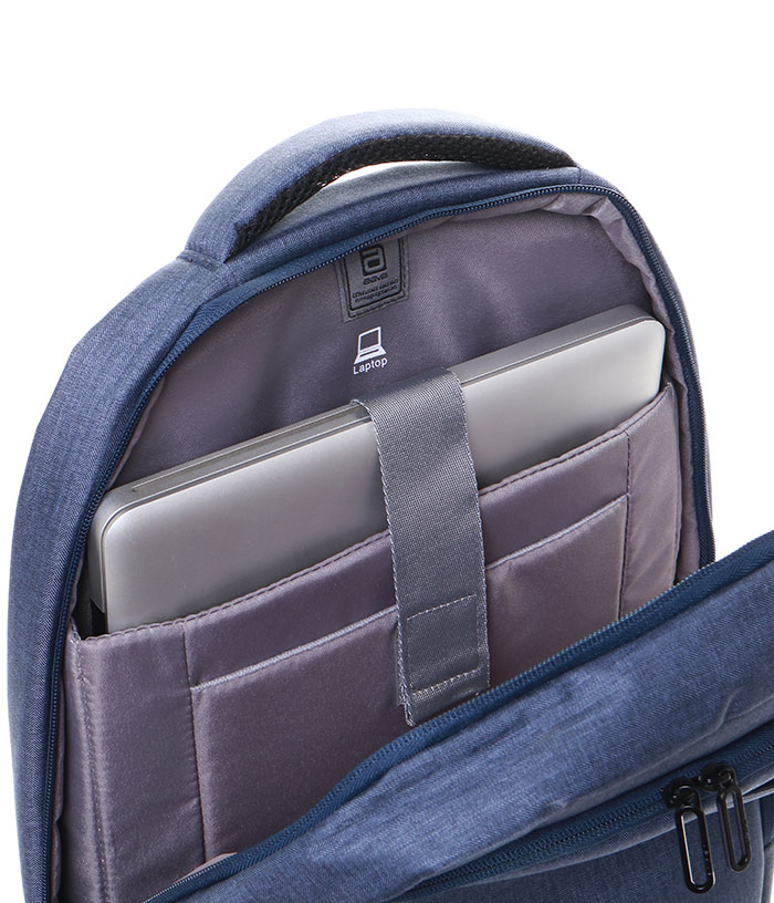 Balo AGVA Heritage 15.6&rdquo; - Xanh dương ( LTB330) ngăn rộng r&atilde;i