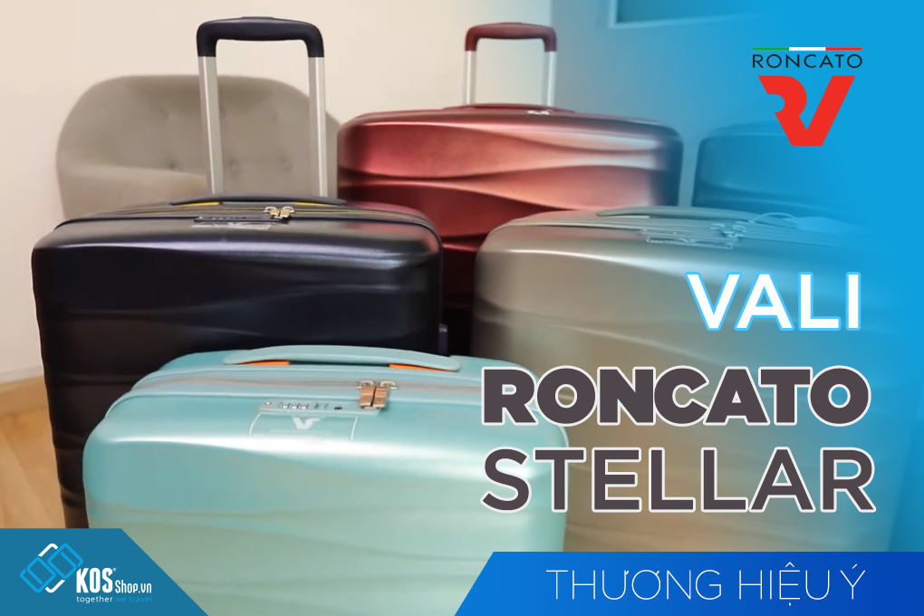 Vali Roncato Stellar size M (26 inch) - Rosa video sản phẩm 1