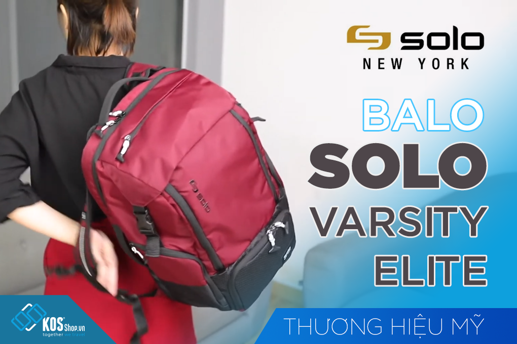 Balo Solo Varsity Elite 17.3”-ĐEN-VAR702-4 video sản phẩm 1