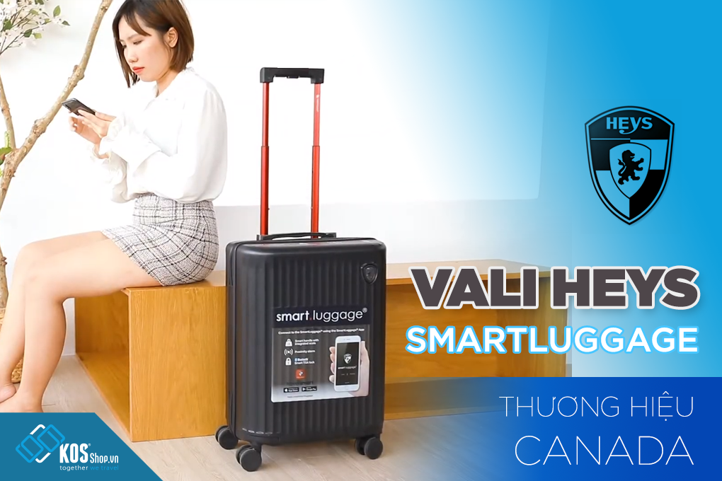 Vali Heys SmartLuggage 5 tấc ( 21 inch) - Đỏ video sản phẩm 1