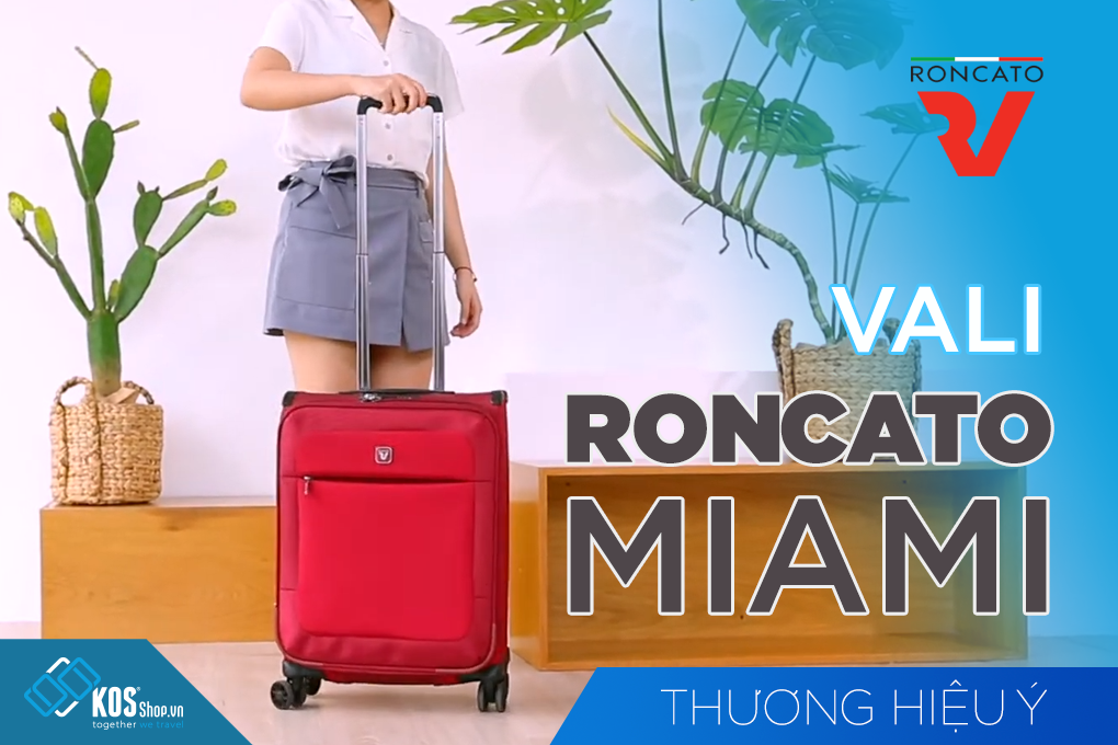 Vali Roncato Miami size M (24 inch) - Rosso video sản phẩm 1