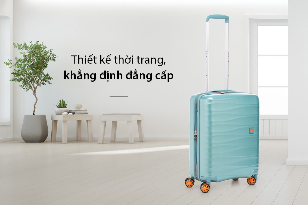 vali Roncato Stellar size S (20 inch) - Menta  vẻ ngoài