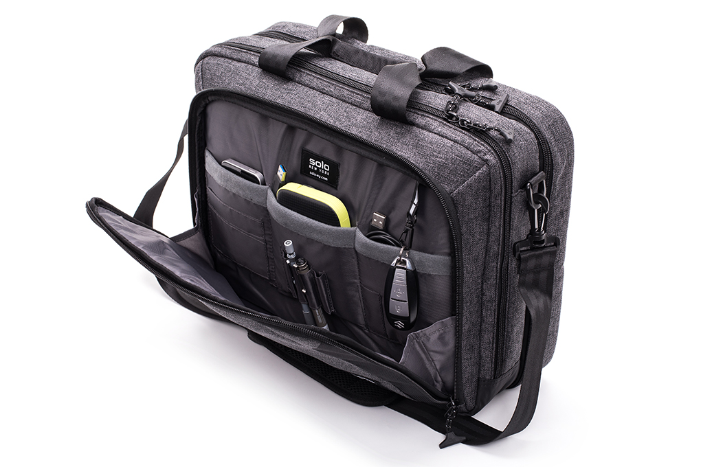 Túi xách Solo Voyage 15.6”-XÁM (NOM301-10) quai hiệu năng