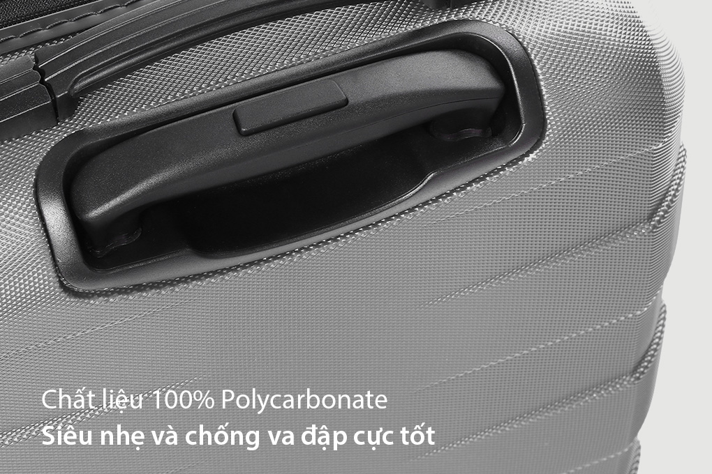 Vali Roncato RV18 6 tấc (24 inch) - Silver  chất liệu