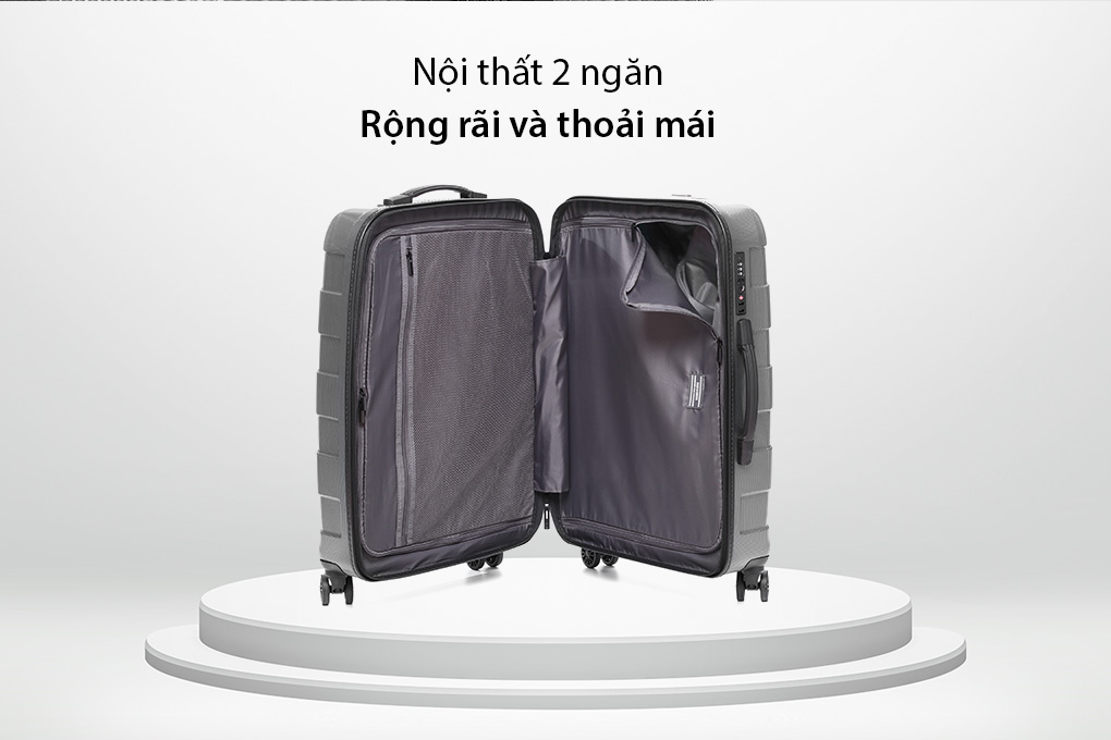 Vali Roncato RV18 6 tấc (24 inch) - Silver nội thất