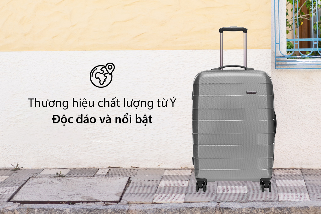 Vali Roncato RV18 6 tấc (24 inch) - Silver 