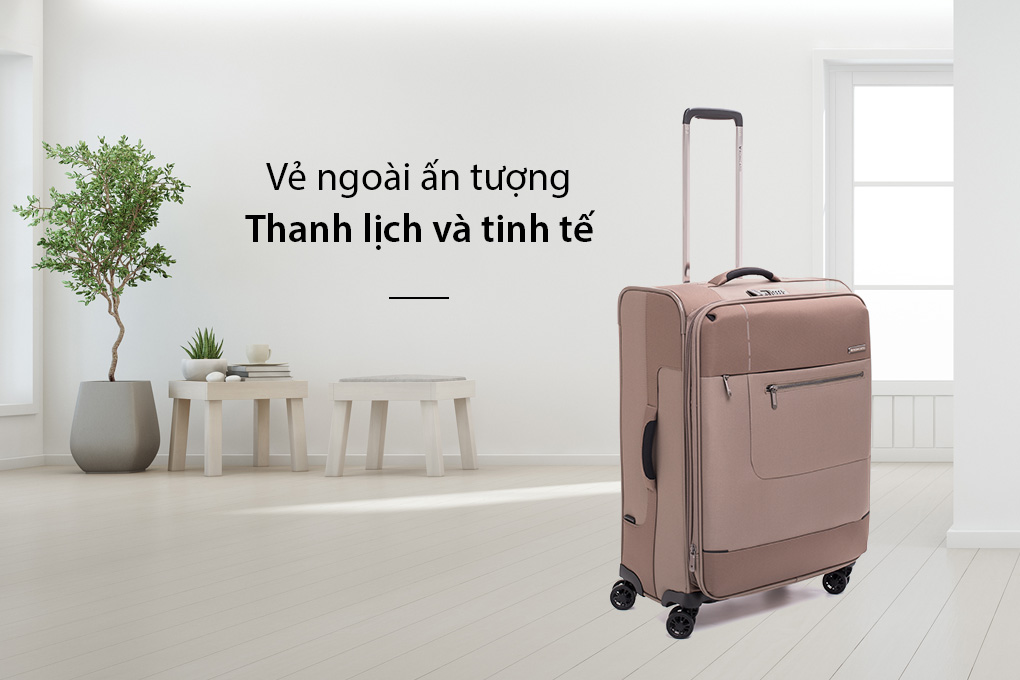 Vali Roncato Sidetrack size M (24 inch) - Ecru tinh tế