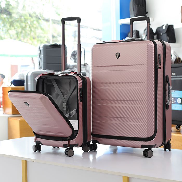 Vali Heys EZ Access 2.0 size L ( 30 inch) - Rose Gold h&igrave;nh thực tế