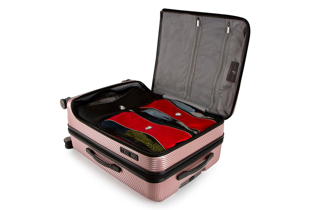 Vali Heys EZ Access 2.0 size L ( 30 inch) - Rose Gold ngăn chứa rộng