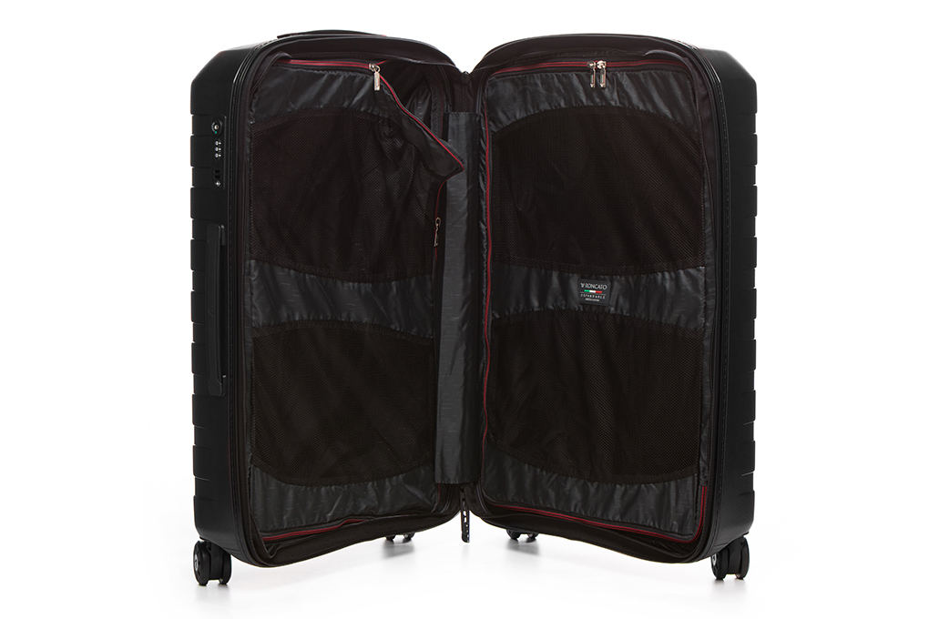 Vali Roncato Box 4.0 size M (26 inch) - Nero nội thất