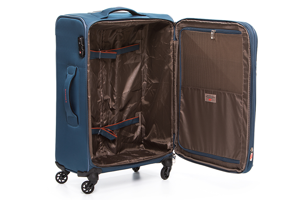 Vali Roncato Speed size M (25 inch) - Blue nội thất