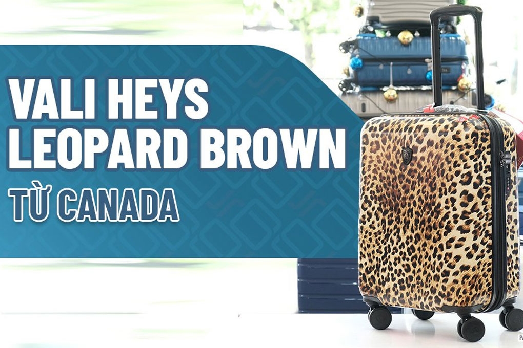 Vali Heys Leopard Fashion Spinner Size S (21 inch) - Brown video sản phẩm 1