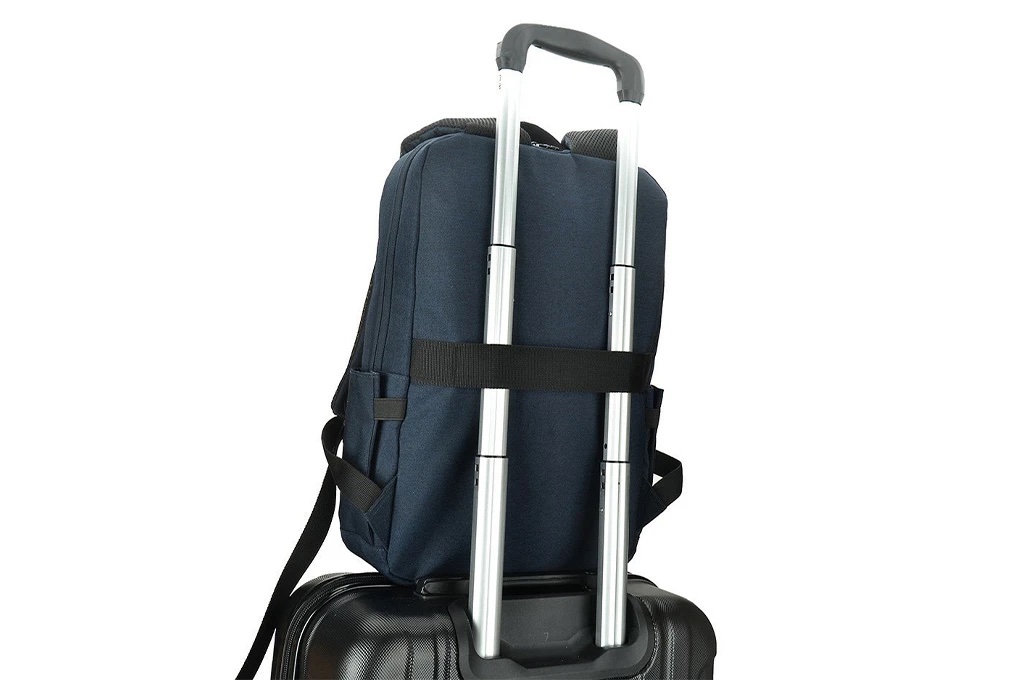 Balo AGVA 14.1 Tahoe Backpack (LTB388) - Xanh Dây Đeo Kết Nối Vali Tiện Dụng