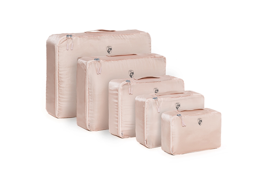Túi đựng đồ Heys Pastel Packing Cube bộ 5 - Màu Nude đa dạng kích cỡ