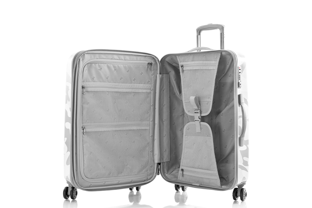 Vali Heys White Camo size S (21 inch) nội thất khoa học