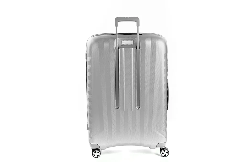 Vali Roncato Premium 2.0 size L (28 inch) - Bạc Tay Cầm Tay Kéo Cứng Cáp