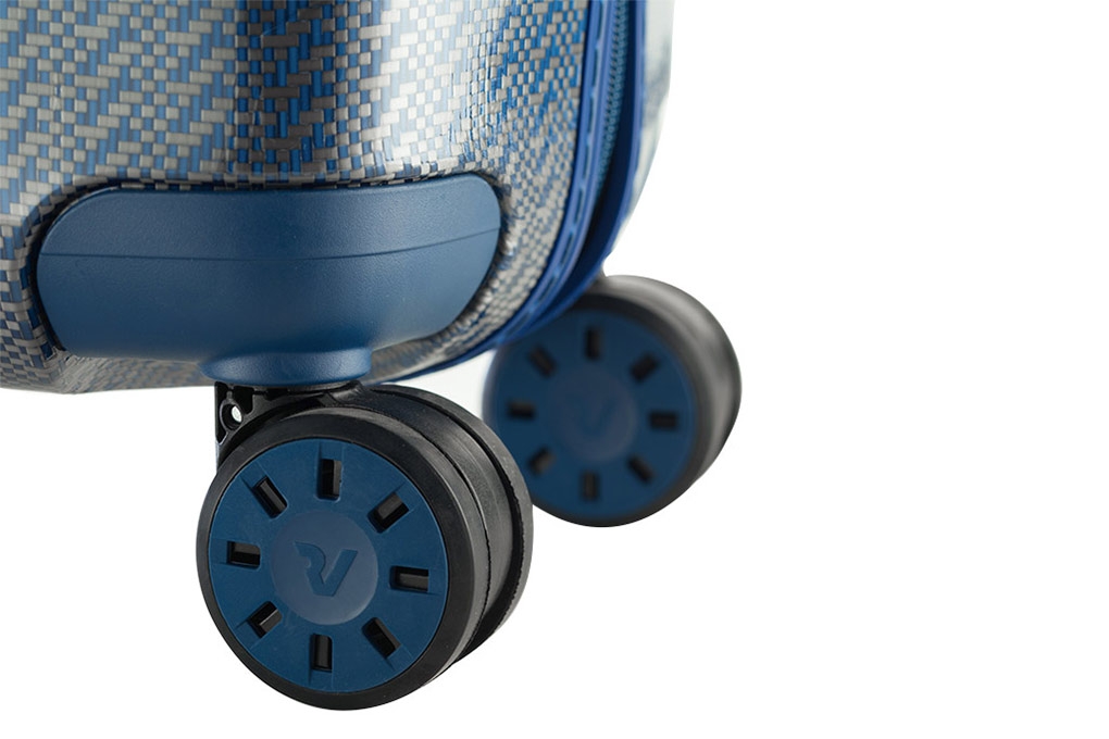 Vali Roncato We-Glam Texture 5 tấc (20 inch) - Blue bánh xe êm