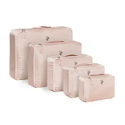 Túi đựng đồ Heys Pastel Packing Cube bộ 5 - Màu Nude