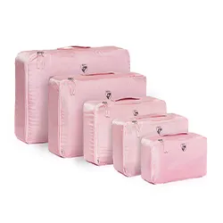 Túi đựng đồ Heys Pastel Packing Cube bộ 5 -Hồng Blush