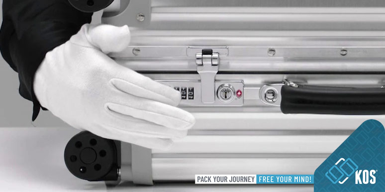 Hướng dẫn cách mở khóa vali khung nhôm khóa sập