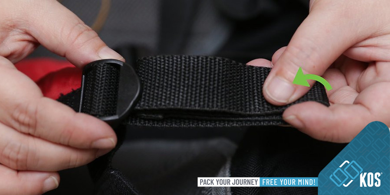 Cách xỏ dây đeo balo mini hợp thời trang