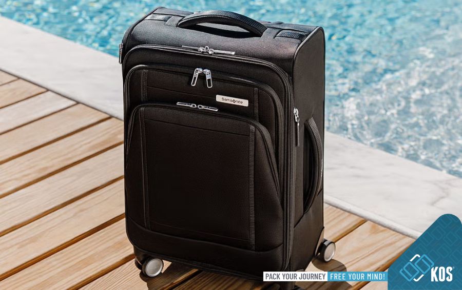 Bí quyết cài pass vali Samsonite kéo vải chuẩn