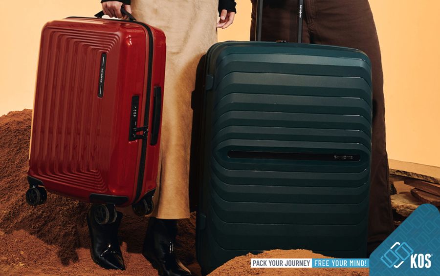 Kích cỡ vali Samsonite với vali cabin