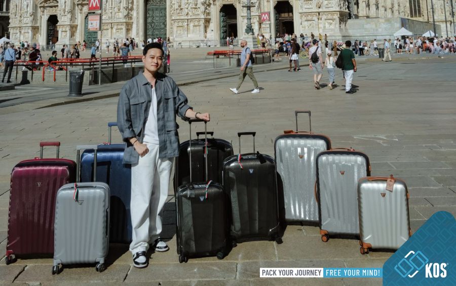 Review vali KOS từ ca sĩ Quang Vinh trong những chuyến đi châu Âu