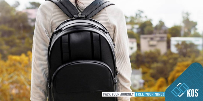 Balo laptop đen thiết kế chống sốc cao cấp