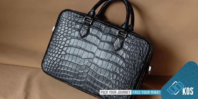 Cặp laptop da cá sấu sang trọng và đẳng cấp