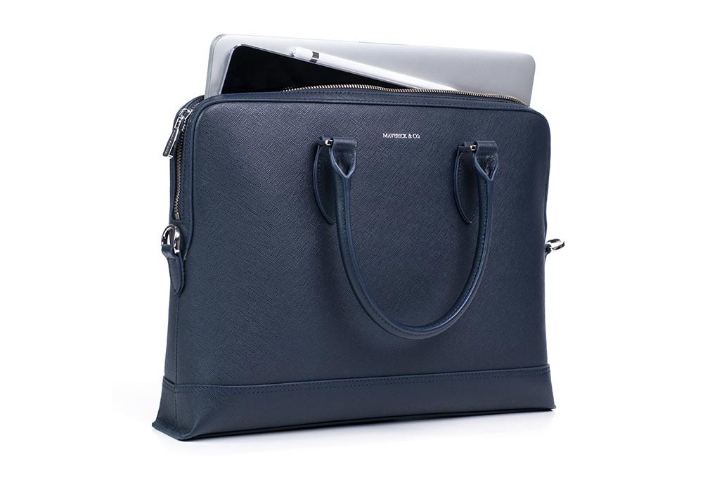 Túi xách Maverick Briefcase - Navy hình sản phẩm 14