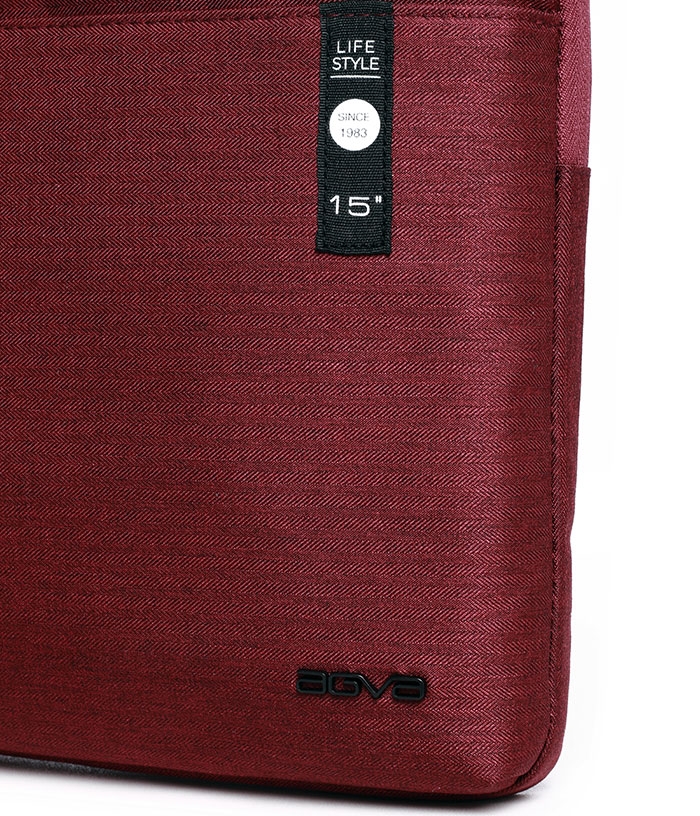 Túi chống sốc AGVA Heritage 15” - Đỏ (LTB323) thiết kế