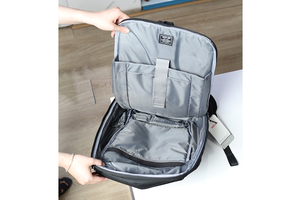 Balo AGVA Traveller Daypack 15.6”-ĐEN-LTB357BLACK hình thực tế 1