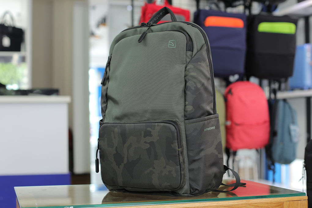 Balo Tucano Terras Camouflage 15.6” - Military Green hình thực tế 1