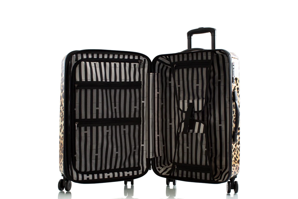 Vali Heys Leopard Fashion Spinner Size M (26 inch) - Brown hình sản phẩm 4