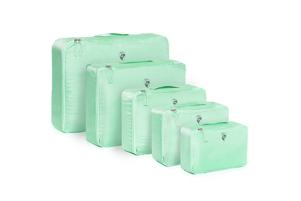 Túi đựng đồ Heys Pastel Packing Cube bộ 5 - Xanh Mint hình sản phẩm 1