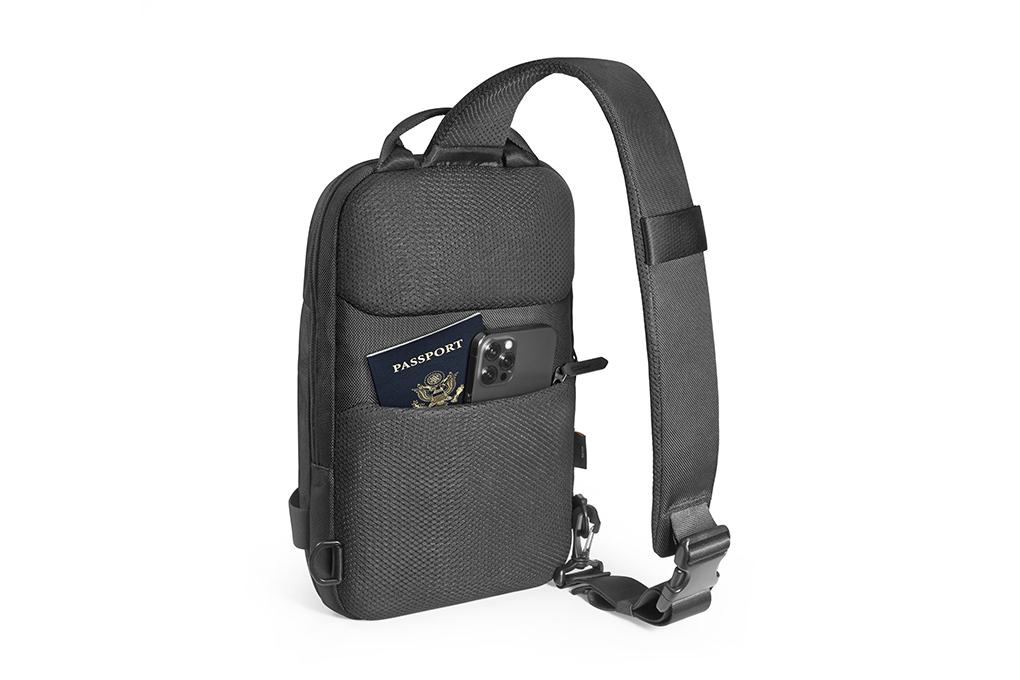 Túi đeo đa năng Tomtoc (USA) Croxbody EDC Sling Bag 11 inch Black hình sản phẩm 11