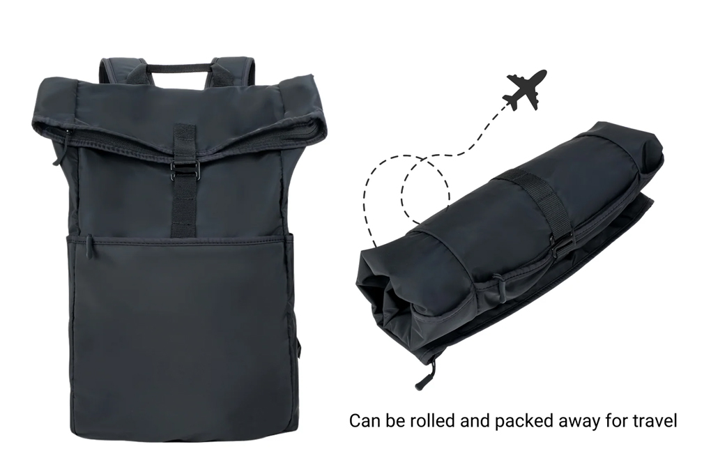 Balo Agva Rollable Water Repellant 14.1 inch - Đen hình sản phẩm 2