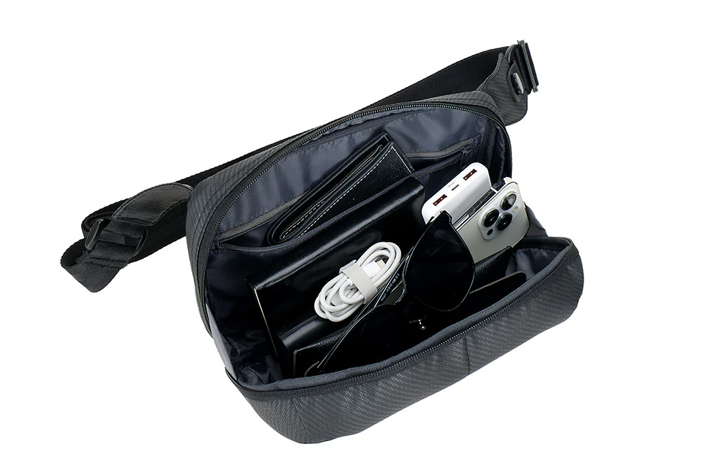 Balo Đeo Chéo AGVA Essential Travel Sling Bag 8 inch - Đen hình sản phẩm 2