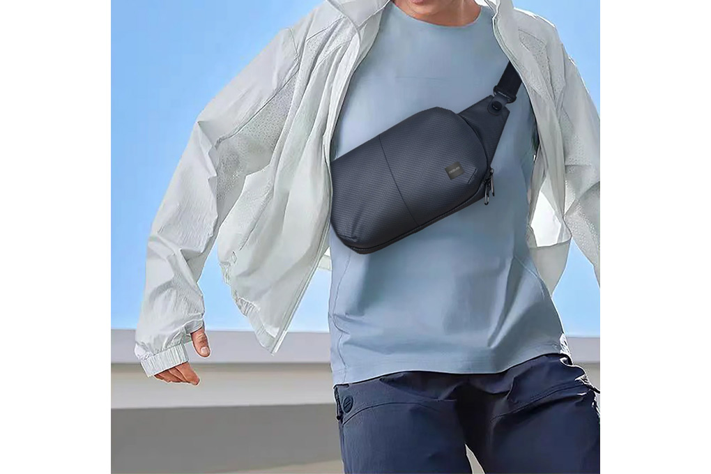Balo Đeo Chéo AGVA Essential Travel Sling Bag 8 inch - Đen hình sản phẩm 7